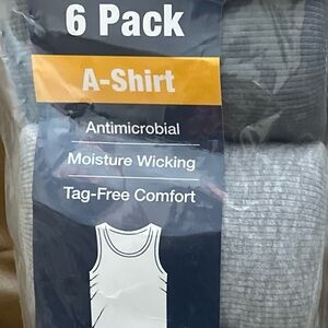Gray A-Shirts 6 Pack